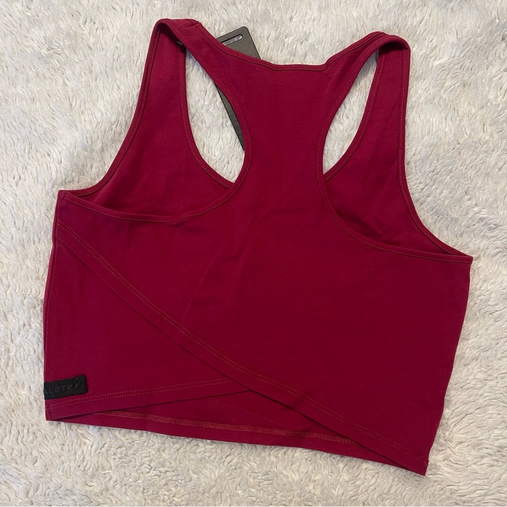 NWT Alphalete Lux Crop Tank - Raspberry - Picture 2 of 3